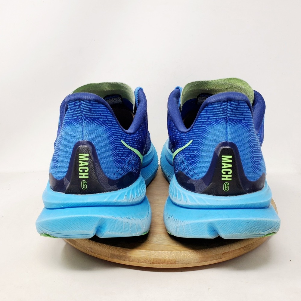 Hoka One One Mach 6 Running Shoes Mens 11.5 D Blue Athletic Comfort Sneaker - Picture 11 of 16